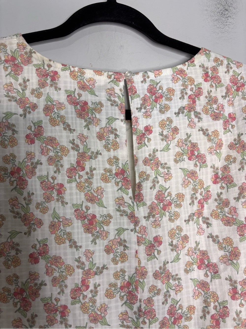 Jillian Harris Blushing Flower Tiered short Babydoll Cotton Dress, size S - Picture 11 of 16